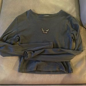 Small Butterfly Crop Top